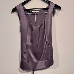 Narciso Rodriguez Mauve Satin Scoop Neck Camisole